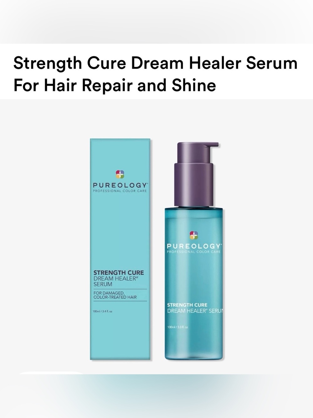Pureology Strength Cure Dream Healer Serum - 100ml used one time